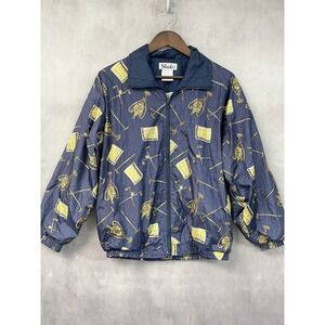 Vintage Slade Womens Windbreaker Jacket Size M Golf Boxy Retro 80s 90s Kitsch